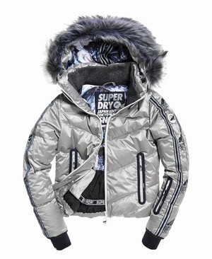 Superdry SD Glacier Down Ski Női Kabát Titán | AQHEX4015